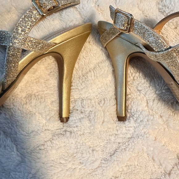LC Lauren Conrad Memory Foam Strappy Heels - Picture 3 of 6